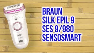 Распаковка BRAUN Silk epil 9 SES 9980 SensoSmart [upl. by Anaerol]