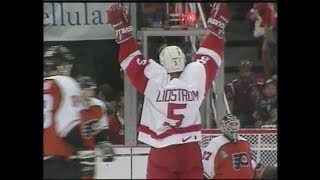 Nicklas Lidstrom Playoff Goals [upl. by Bow]