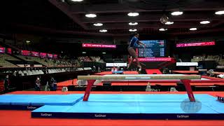 ANDRADE Rebeca BRA  2021 Artistic Worlds Kitakyushu JPN  Qualifications Balance Beam [upl. by Esiahc]