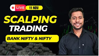 🔴 11 Nov Live Trading Bank Nifty amp Nifty 50  Live Option Trading  Banknifty Live Trading [upl. by Cedar]