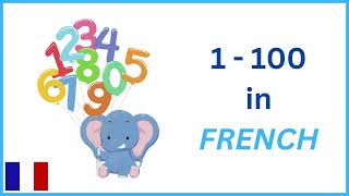 Numbers in French Count from 1  100 in French  Francais with audio [upl. by Aerdnak]