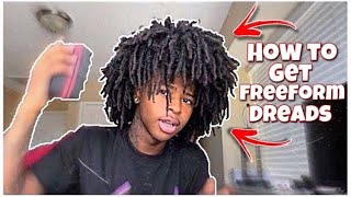 FREE FORM TUTORIAL Afro with locks pt2 [upl. by Annaes580]