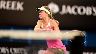 Eugenie Bouchard vs Kiki Bertens Highlights HD Australian Open 2015 [upl. by Josie]