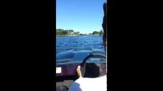 Blasting in the cougar cub mini speed boat cat [upl. by Klina]