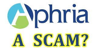 BREAKING NEWS Aphria a Scam [upl. by Jumbala409]