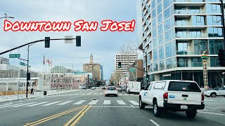 DOWNTOWN SAN JOSE CALIFORNIA DRIVE [upl. by Belier]