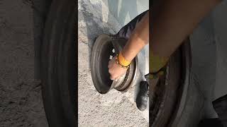 Tyre air leakage problem solve 🚕 [upl. by Anastassia]