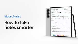 Galaxy Z Fold6 How to use Note Assist  Samsung [upl. by Acirtap239]