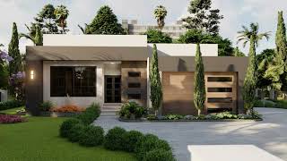 simple house design house design 15x20 m house plan with 3 bedrooms model0060 [upl. by Ivor821]