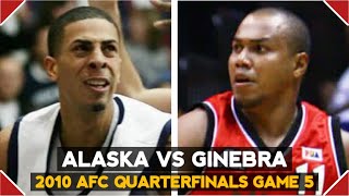 Alaska vs Brgy Ginebra  PBA Fiesta Conference 2010 Quarterfinals Game 5 Highlights [upl. by Kokaras627]