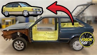 INCREIBLE Amarillo 𝗚𝗧𝗜  Restauración VW Gol G1  FOSCHI [upl. by Tarfe]