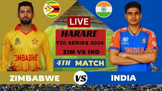 2nd ING India vs Zimbabwe 4th T20 Score amp Commentary match update [upl. by Sapers33]