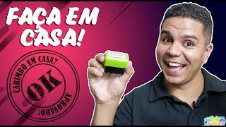 Como fazer CARIMBOS em casa  Passo a Passo  CarimFlex MVPOP [upl. by Asilanom]