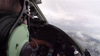 Learjet 35A Cockpit View Departing Houston  ATC Audio  Pilot Perspective [upl. by Naaitsirhc728]