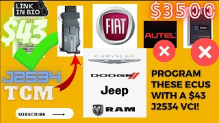 Witech 2 Program 2016 Fiat 500x TCM Dodge Chrysler Jeep RAM with 43 VCI LINK IN DESCRIPTION [upl. by Wheelwright656]