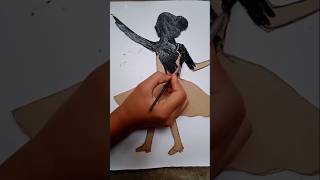 I Tried an Easy Dress Design Tutorial  art shorts raniarttips shots [upl. by Lazaro]