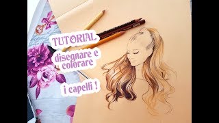 Tutorial Angenioso  disegnare e colorare i capelli [upl. by Cirnek843]