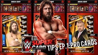 WWE SuperCard Tips Ep1 Pro CardsCombining Cards [upl. by Tesler557]