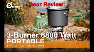 Odoland 3 Burner 6800W Windproof Camp Stove  Featured on AliExpress amp Amazon [upl. by Kcirderf]