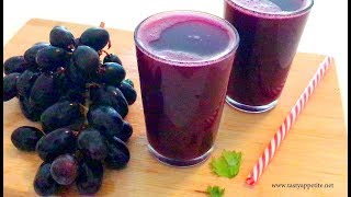 Grape Juice Recipe  How to make Grape Juice at home  Summer Drink Recipes  Weight Loss [upl. by Nellek]