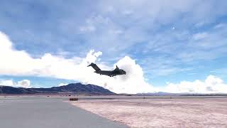 C17 Globemaster takeoff at Nellis Air Force Base Msfs [upl. by Zach]