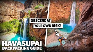 Mooney Falls  Scariest Waterfall Hike in America Havasu Falls Backpacking Guide [upl. by Heiney753]