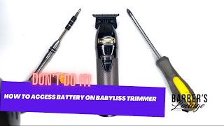 ⚠️ DON’T DO IT How To Access The Battery 🔋 on BaByliss Pro FX Trimmer Liner 💈 For Replacement [upl. by Charyl695]