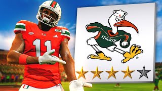 This College Football 25 Dynasty Rebuild Fixes the Miami Hurricanes [upl. by Fujio]