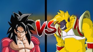 Kakarotto SSJ4 vs Baby vegeta oozaru  Narração Mil Grau de Dragonball gt [upl. by Ihc]