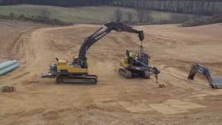 Convert a Volvo pipelayer PL3005D to an excavator a time laps [upl. by Niattirb432]