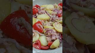 Salade de thon tomates oignons et pommes de terre Recette facile et rapide ANACUISINE1 asmr [upl. by Kuo375]