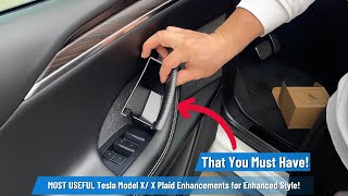 MOST USEFUL Tesla Model X X Plaid Enhancements for Enhanced Style [upl. by Wilen]