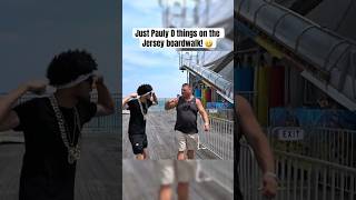 On the boardwalk as Pauly D Whos GTLing like a champ today💪🤣 fyp comedy irl boardwalk [upl. by Pelmas]