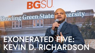 Exonerated Five interview with member Kevin D Richardson  BGSU Black Issues Conference [upl. by Eynobe]