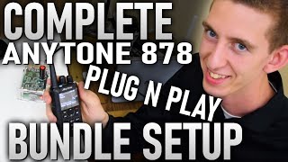 AnyTone 878 Plug n Play Bundle Unboxing Set Up and Demo [upl. by Herminia139]