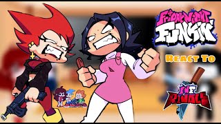 Rivals DEMO  Fnf React To Nene vs Cassandra  BF GF amp Pico in shock Pico Day 2024 [upl. by Aicarg]