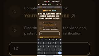 HOW TO AUTOMATE YOUR ONLINE BUSINESS AND EARN PASSIVE INCOME  Memefi New Video Code [upl. by Orazal483]