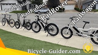 RadMission RadRunner RadRover and RadWagon  Side By Side By Rad Power Bikes [upl. by Ingunna]