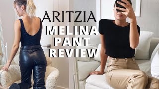 ARITZIA MELINA PANT REVIEW  Are they worth it [upl. by Sral549]