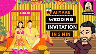 How to Create Digital Video Invitation with InvitoAI  Wedding Invitation Video Maker  Create Now [upl. by Gloria]