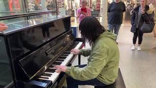 Banging Boogie Piano Rocks The Station [upl. by Gotthelf]