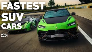 TOP 10 FASTEST SUV CARS 2023  2024 [upl. by Kciderf]