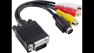 how to make vga to av rca cable at home [upl. by Etnasa]