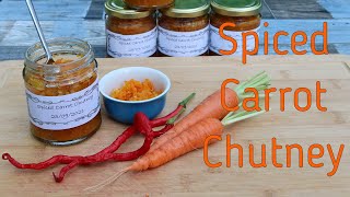 Spiced Carrot Chutney  A VERY Tasty Accompaniment [upl. by Elaen]