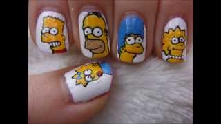 Simpsons Nail Art [upl. by Nireil127]