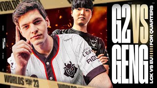 G2 TAKE ON GENG FOR QUARTERFINALS  WORLDS 2023  CAEDREL [upl. by Cleveland]