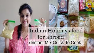 Holiday food planning for abroad Indian Vacation food planning Instant mix food to cook in hotel [upl. by Remde]