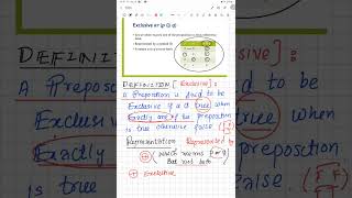 LEC03 P4 DISCRETE MATHEMATICS  EXCULSIVE AND CONJUNCTION  UET PESHAWAR [upl. by Oliva]