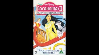 Opening to Pocahontas II Journey to a New World UK VHS 2000 [upl. by Haines]