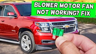 Why Blower Motor Fan Does Not Work Chevrolet Tahoe Chevy Suburban 2014 2015 2016 2017 2018 2019 [upl. by Hploda444]